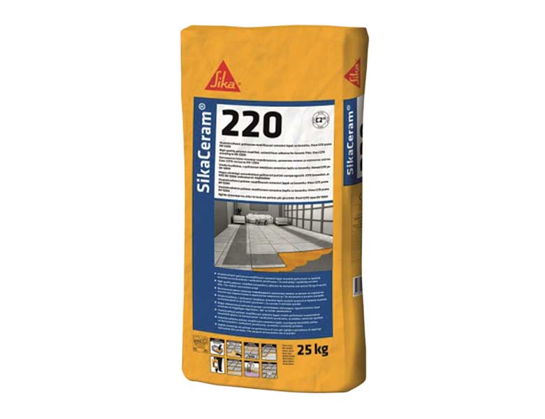 Лепило за плочки Sika Ceram 220, сиво, 25 кг