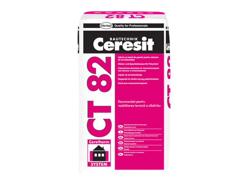 Лепило-шпакловъчна смес за топлоизолация Ceresit CT 82, 25 кг
