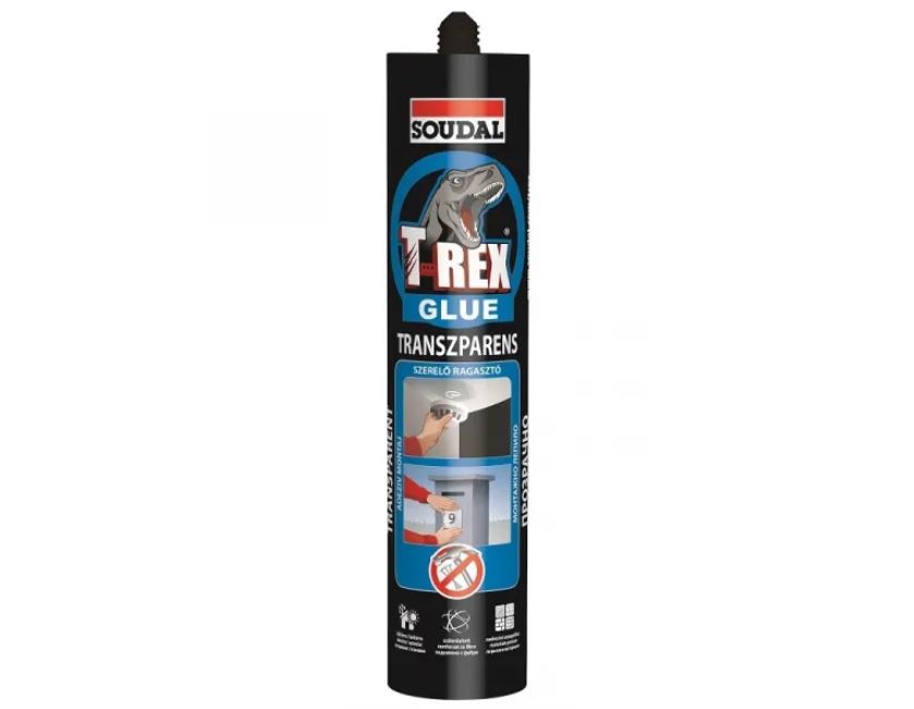 Soudal T-Rex mounting adhesive, transparent, 310 g