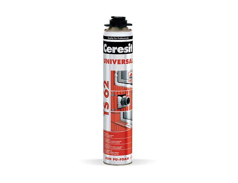 Ceresit TS 62 gun-applied polyurethane foam, 750 ml