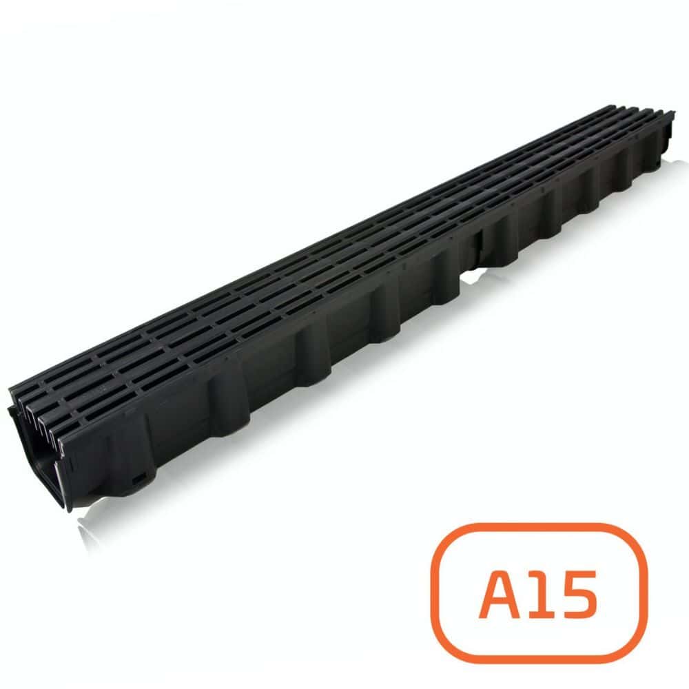 КАНАЛMAXDRAINА151000x140х78ммРРРЕШЕТКАЧЕРНА