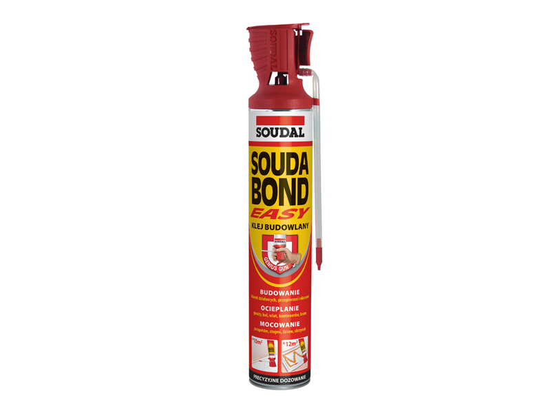 Soudal Soudabond Easy PU adhesive, hand-applied, 750 ml