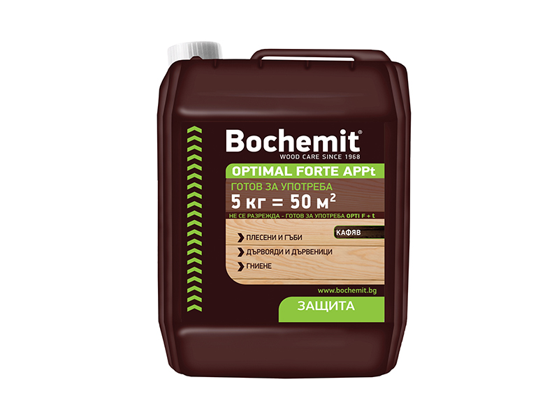 Импрегнатор за дърво Bochemit Optimal Forte, кафяв, 5 кг