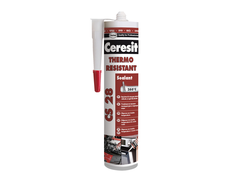 Ceresit CS 28 heat-resistant silicone, red, 300 ml
