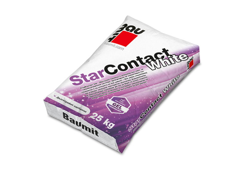 EPS adhesive and reinforcing compound Baumit StarContact Gel, white, 25 kg