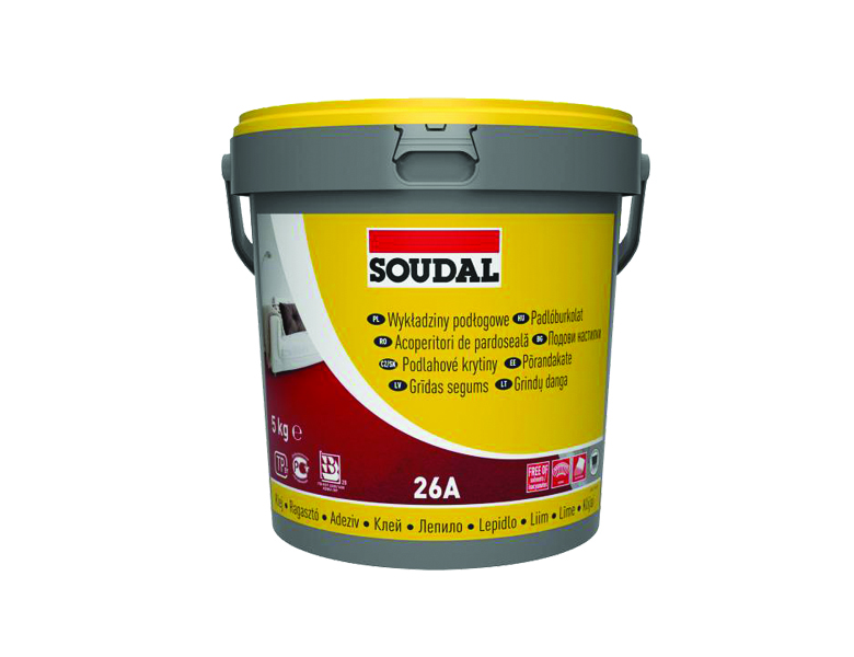 Клей для підлогових покриттів Soudal 26A, 5 кг