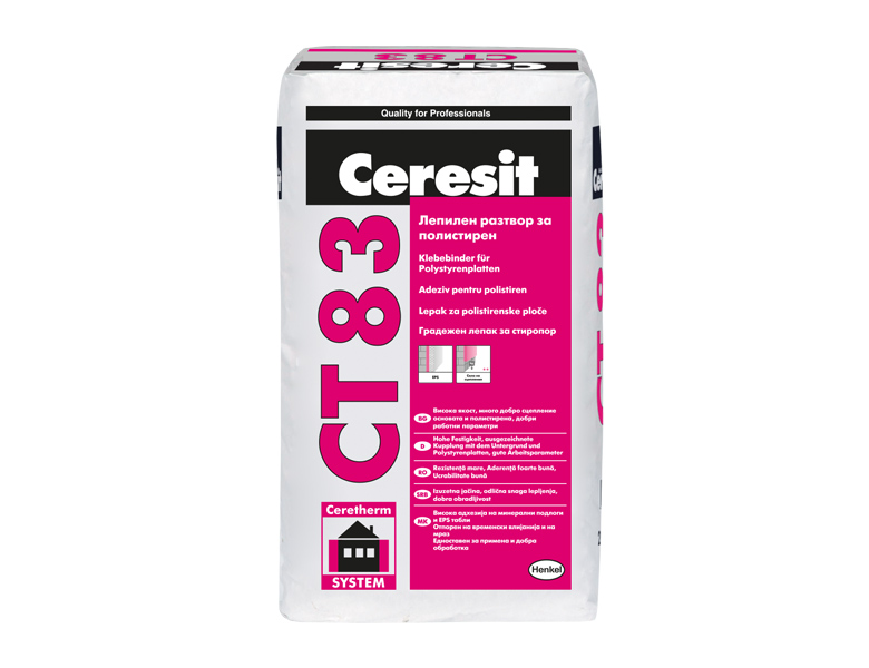 Клейовий розчин для полістиролу Ceresit CT 83, 25 кг