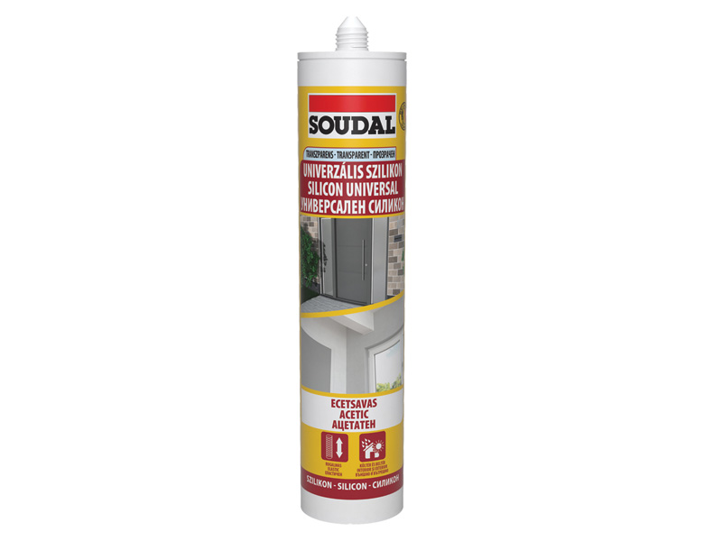 Универсален силикон Soudal, прозрачен, 280 мл